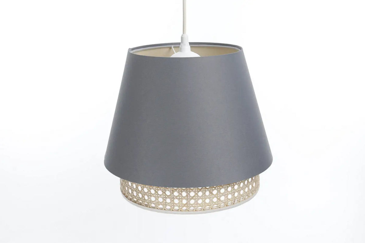 Suspension Luminaire | SENSEI RATTAN (Bleu Gris)