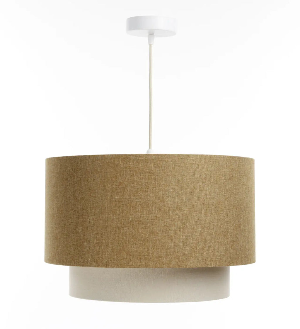 Suspension Luminaire | DUO BOHO ELEGANT (Caramel/Crème/Ecru)
