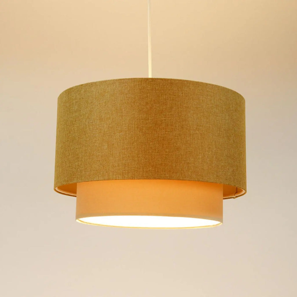Suspension Luminaire | DUO BOHO ELEGANT (Caramel/Crème/Ecru)