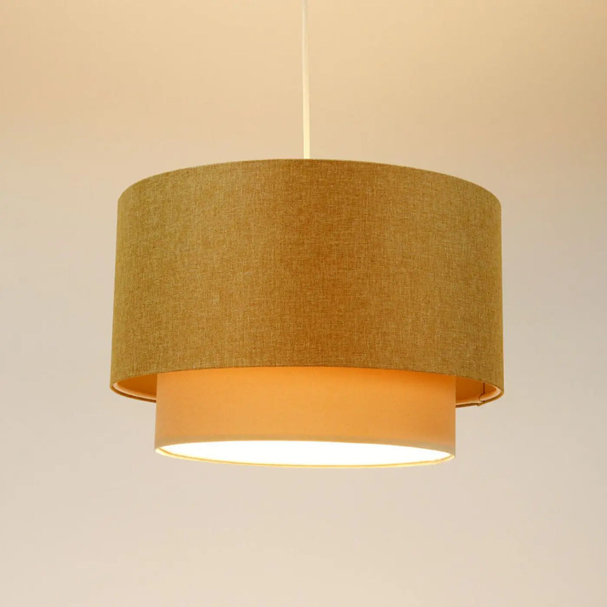 Suspension Luminaire | DUO BOHO ELEGANT (Caramel/Crème/Ecru)