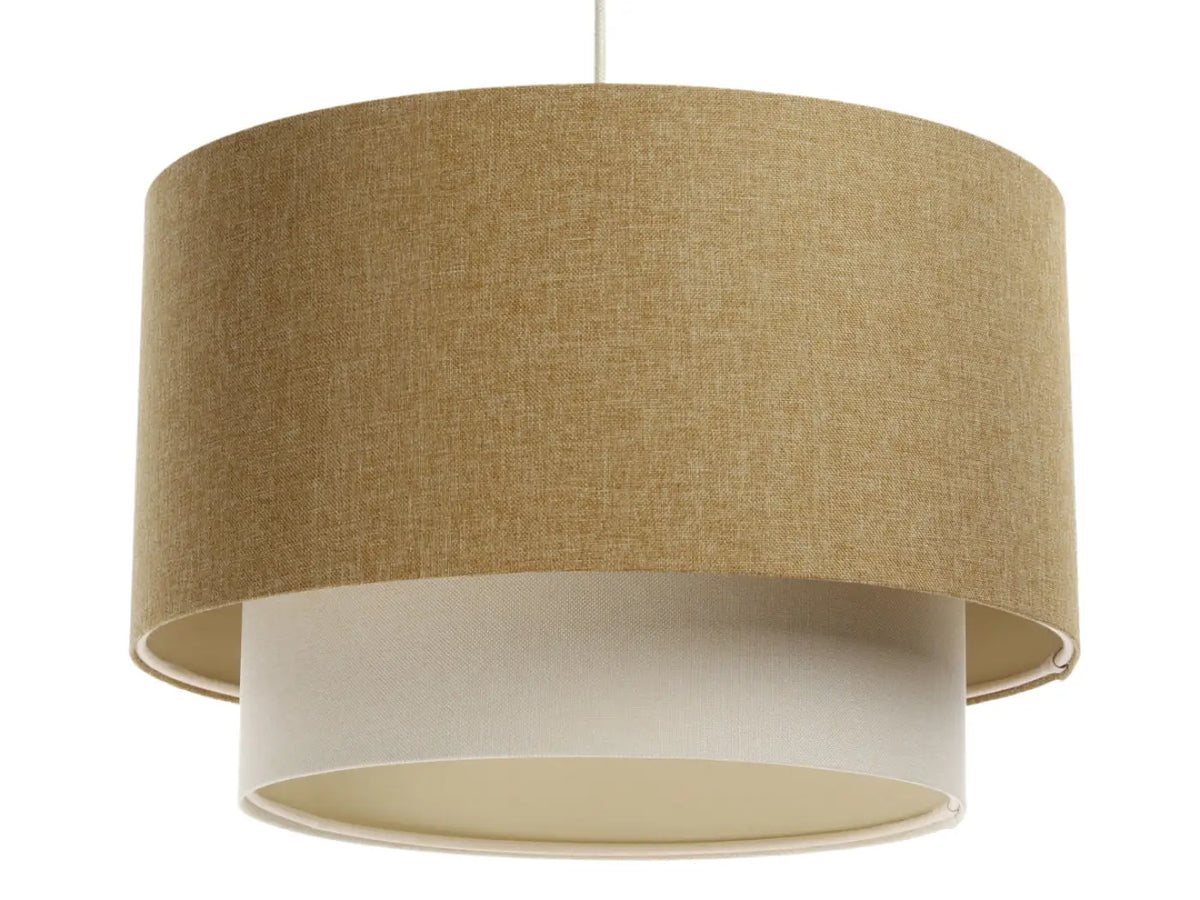 Suspension Luminaire | DUO BOHO ELEGANT (Caramel/Crème/Ecru)