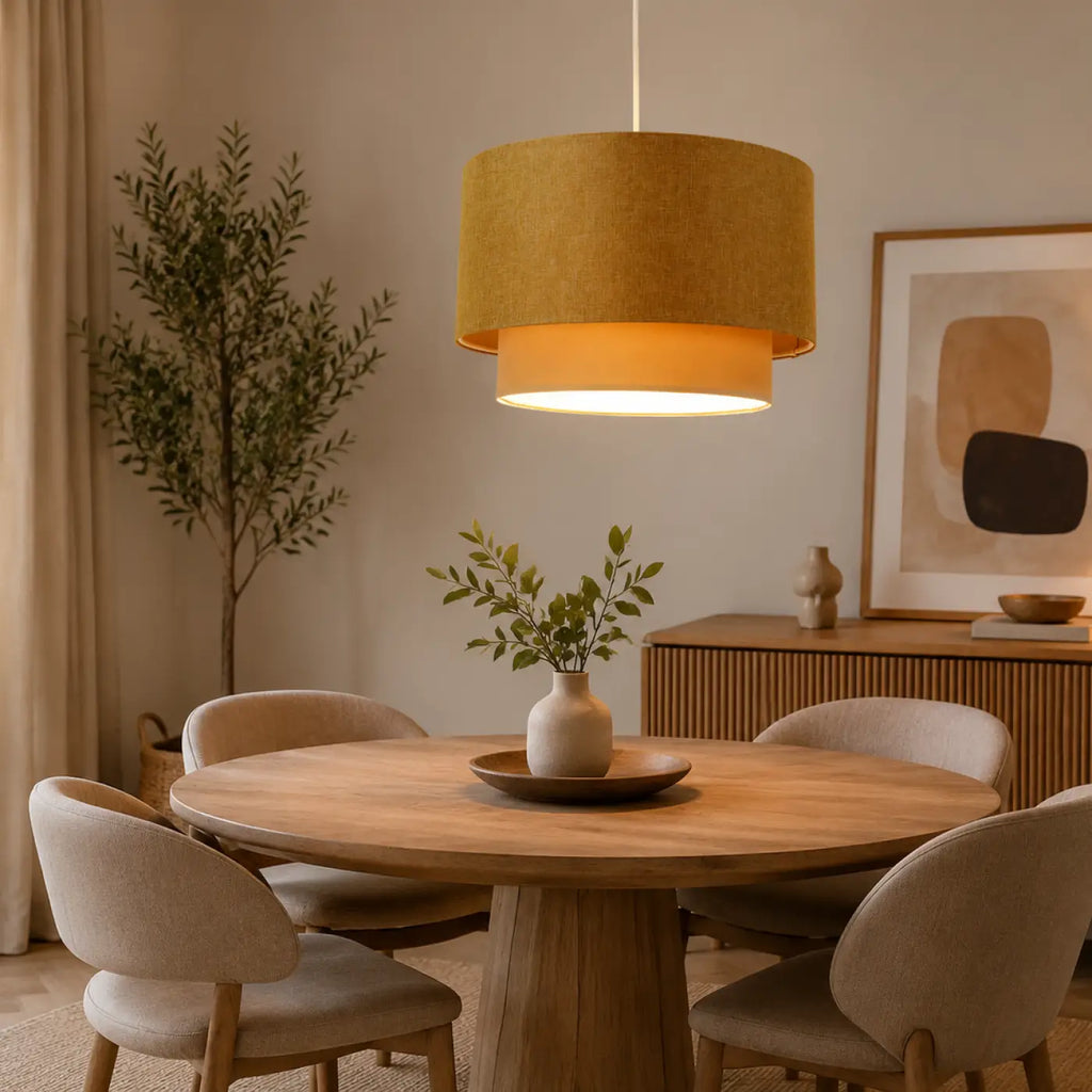 Suspension Luminaire | DUO BOHO ELEGANT (Caramel/Crème/Ecru)