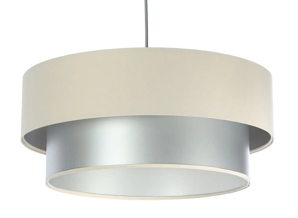 Suspension Luminaire | DUO (Creme/Argent)