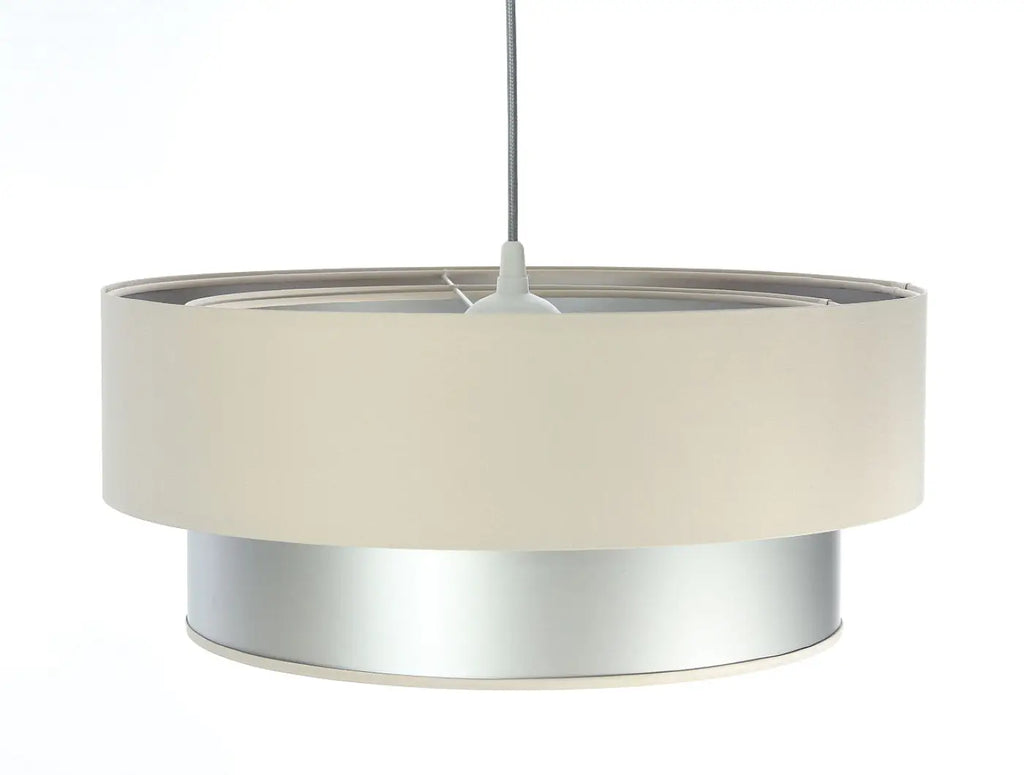 Suspension Luminaire | DUO (Creme/Argent)
