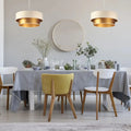 Suspension Luminaire | DUO (Creme/Doré)