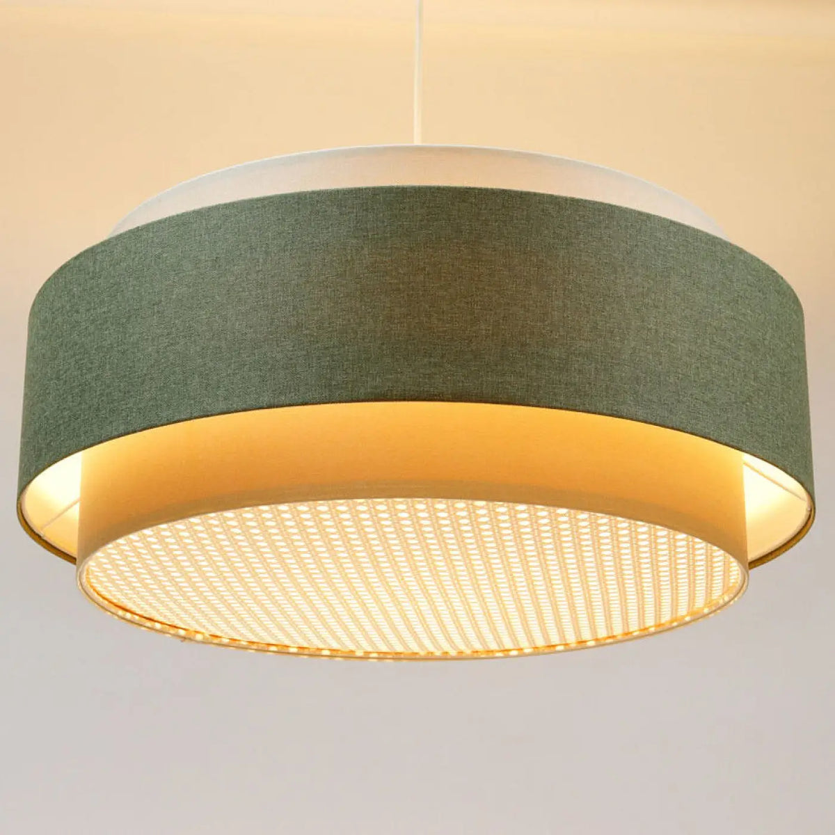 Suspension Luminaire | DOBLO BOHO ELEGANT (Crème/ Olive/ Ecru)