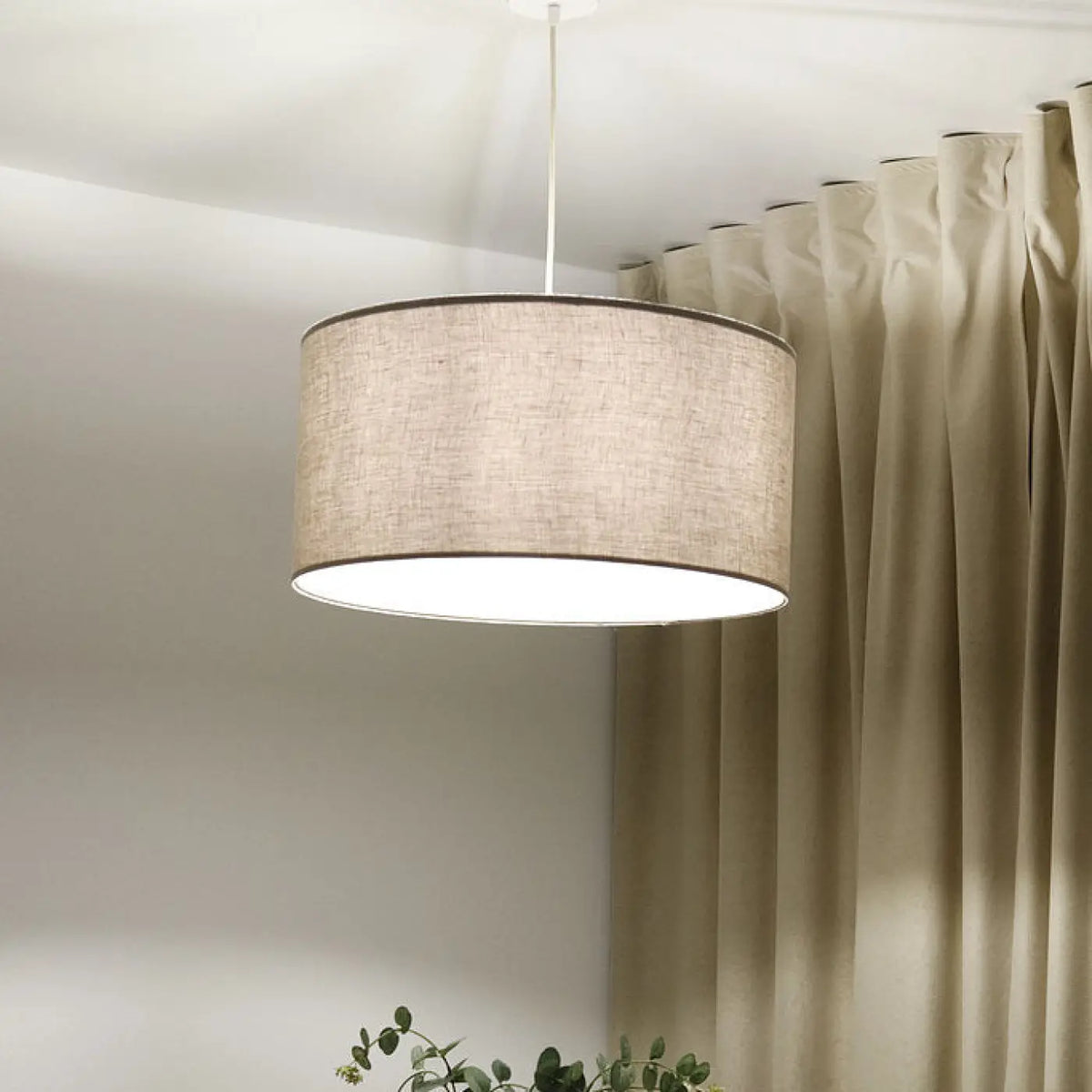 Suspension Luminaire | BOHO LINEN (Beige/Ecru)