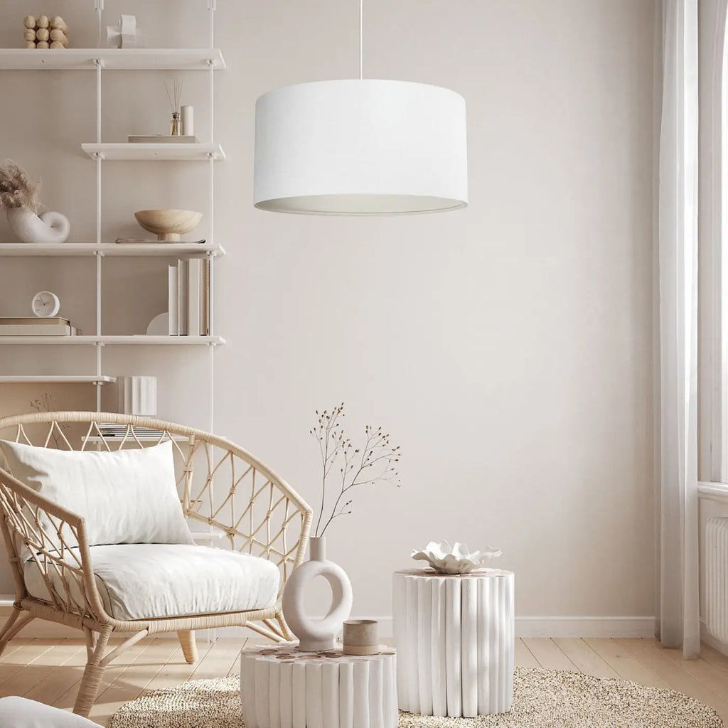 Suspension Luminaire | BOHO LINEN (Blanc Crème)