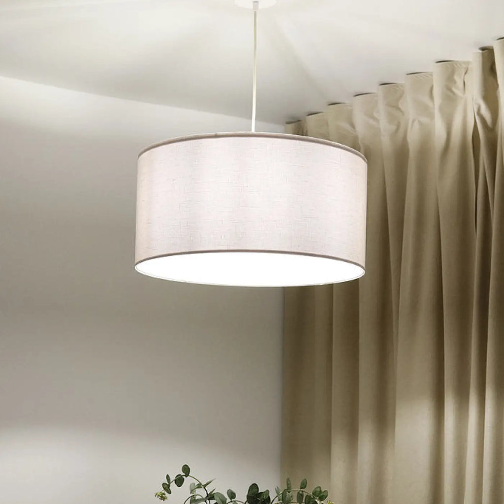 Suspension Luminaire | BOHO LINEN (Blanc Crème)