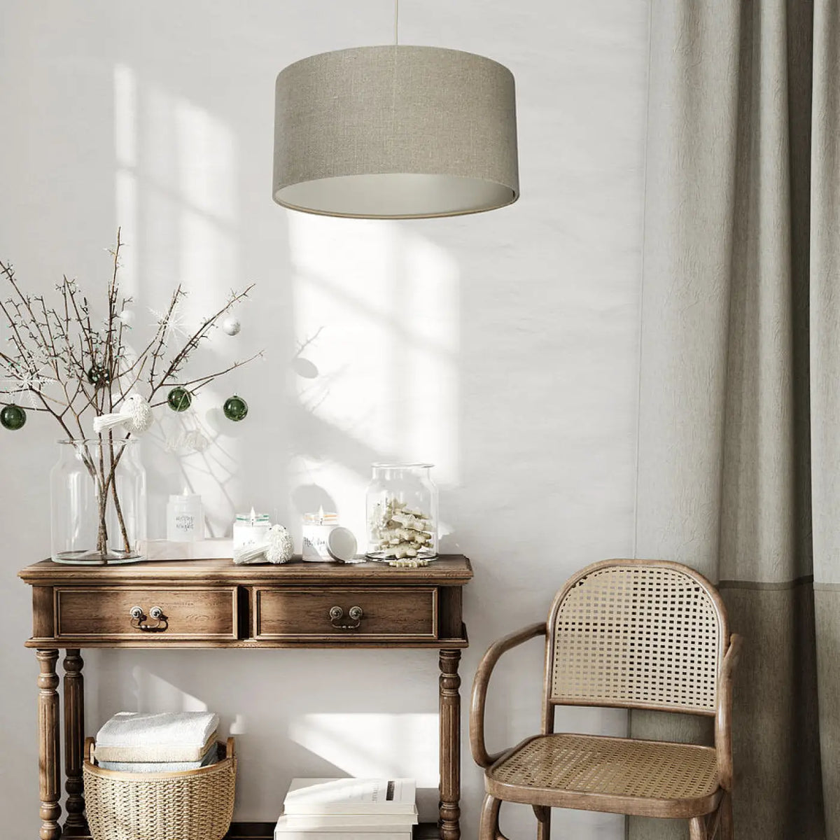 Suspension Luminaire | BOHO LINEN (Kaki)