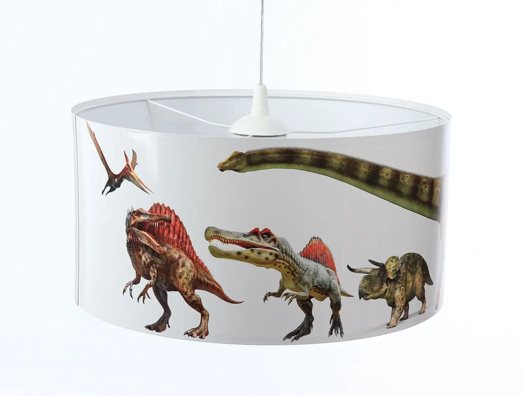 Suspension Luminaire | FOTO KIDS DINOSAURS  (Blanc/Rouge)