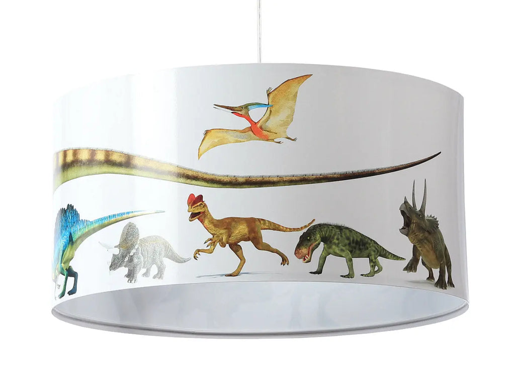 Suspension Luminaire | FOTO KIDS DINOSAURS  (Blanc/Rouge)