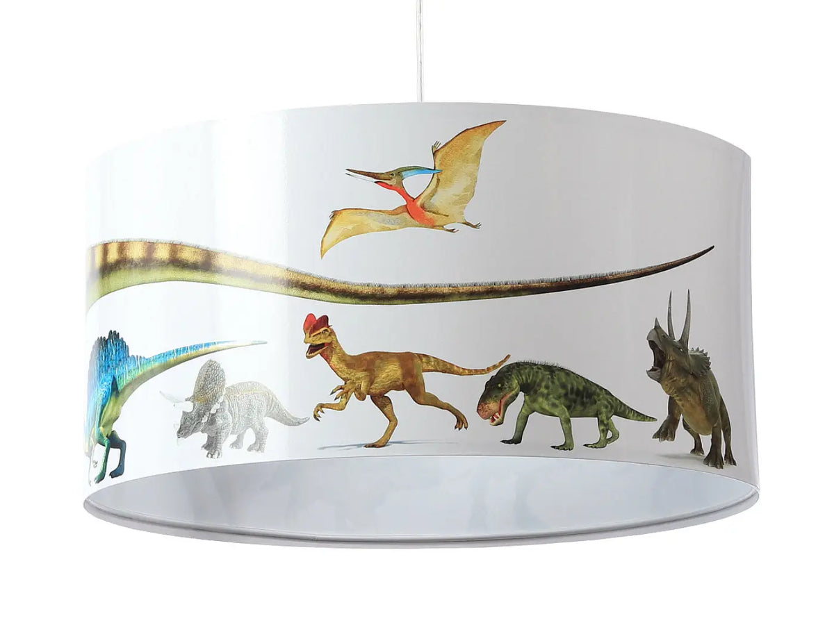 Suspension Luminaire | FOTO KIDS DINOSAURS  (Blanc/Rouge)