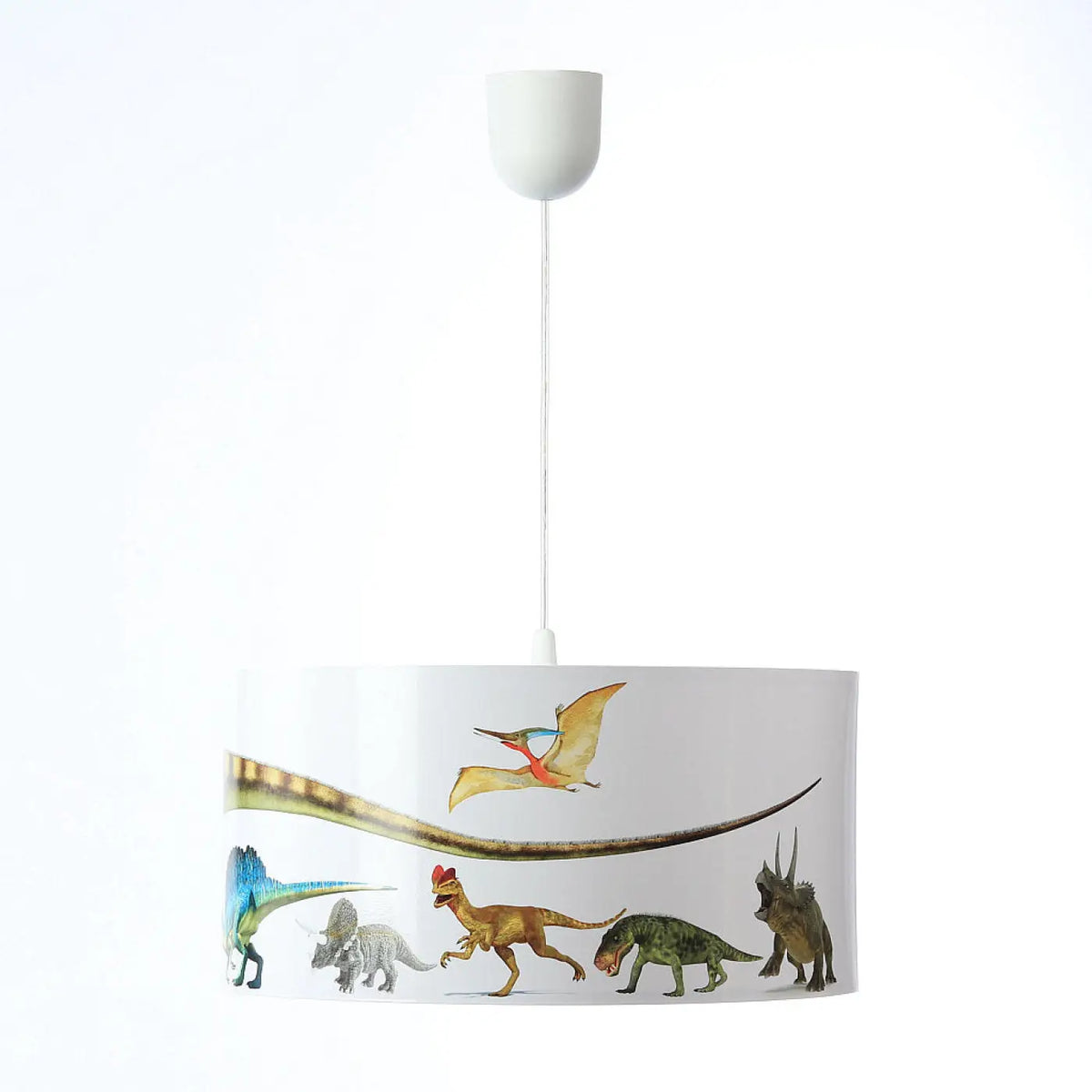 Suspension Luminaire | FOTO KIDS DINOSAURS  (Blanc/Rouge)