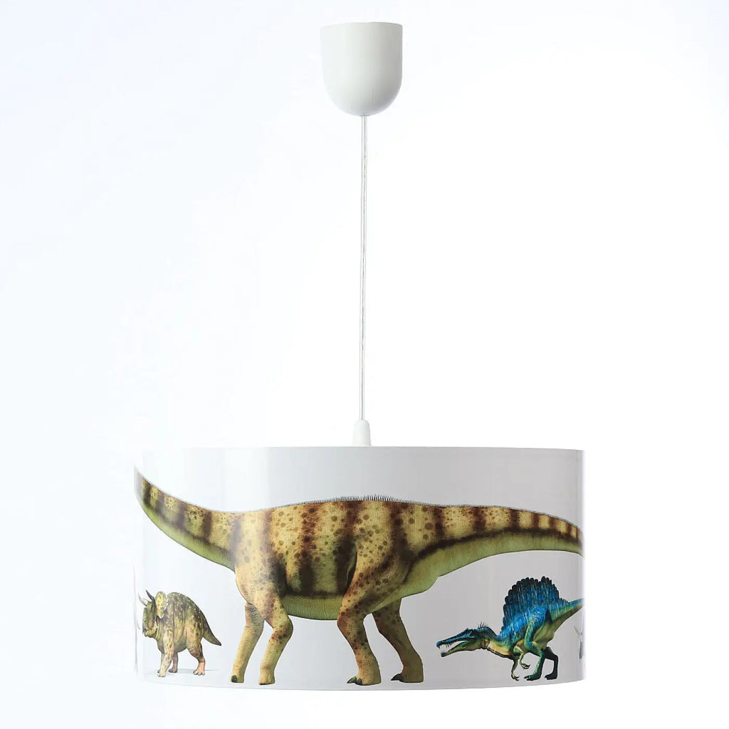 Suspension Luminaire | FOTO KIDS DINOSAURS  (Blanc/Rouge)
