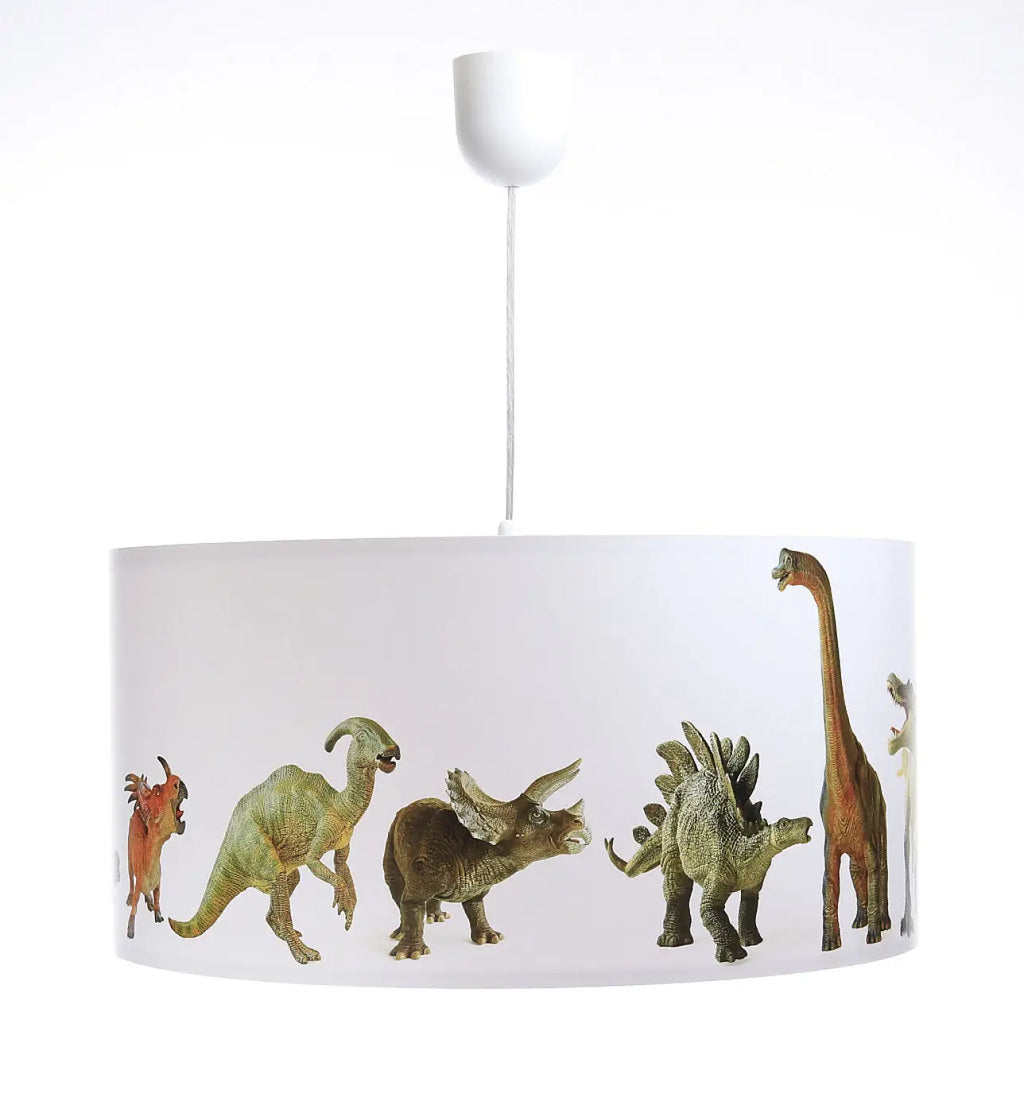 Suspension Luminaire | FOTO KIDS DINOSAURS (Blanc/Marron)