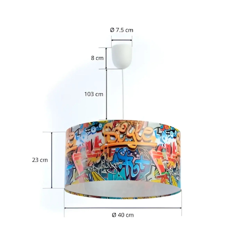 Suspension Luminaire | FOTO KIDS GRAFFITI