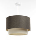 Suspension Luminaire | DUO BOHO ELEGANT (Graphite/Crème/Ecru)