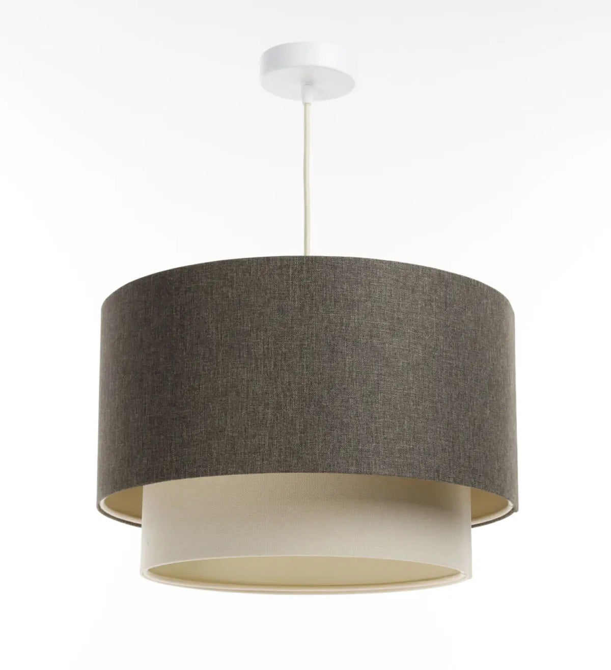 Suspension Luminaire | DUO BOHO ELEGANT (Graphite/Crème/Ecru)