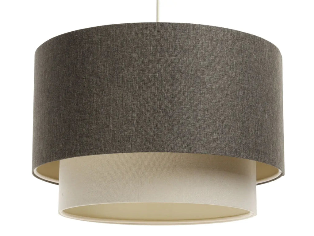 Suspension Luminaire | DUO BOHO ELEGANT (Graphite/Crème/Ecru)