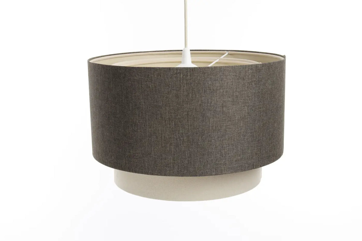 Suspension Luminaire | DUO BOHO ELEGANT (Graphite/Crème/Ecru)
