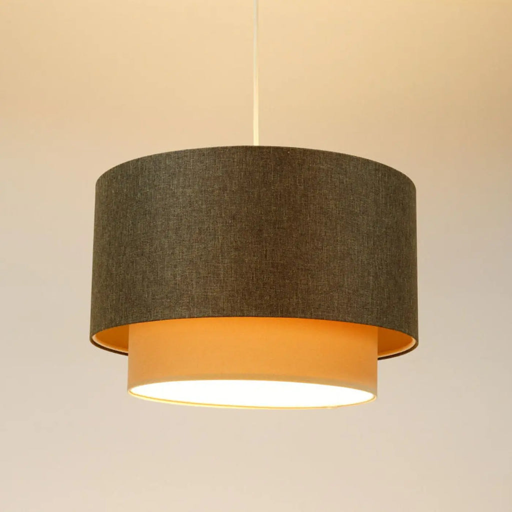 Suspension Luminaire | DUO BOHO ELEGANT (Graphite/Crème/Ecru)