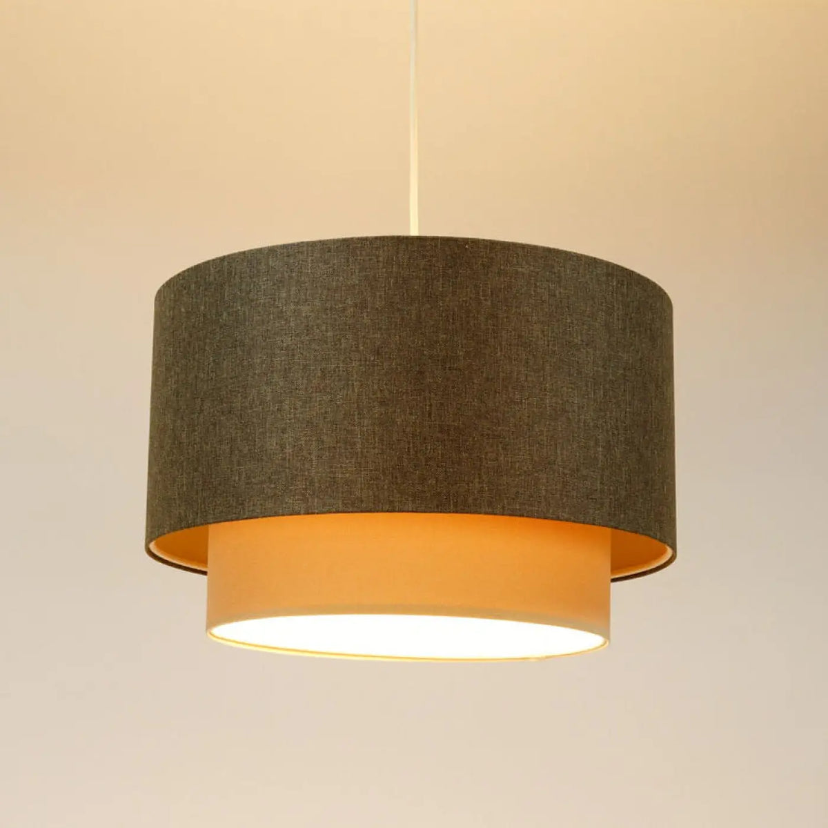 Suspension Luminaire | DUO BOHO ELEGANT (Graphite/Crème/Ecru)