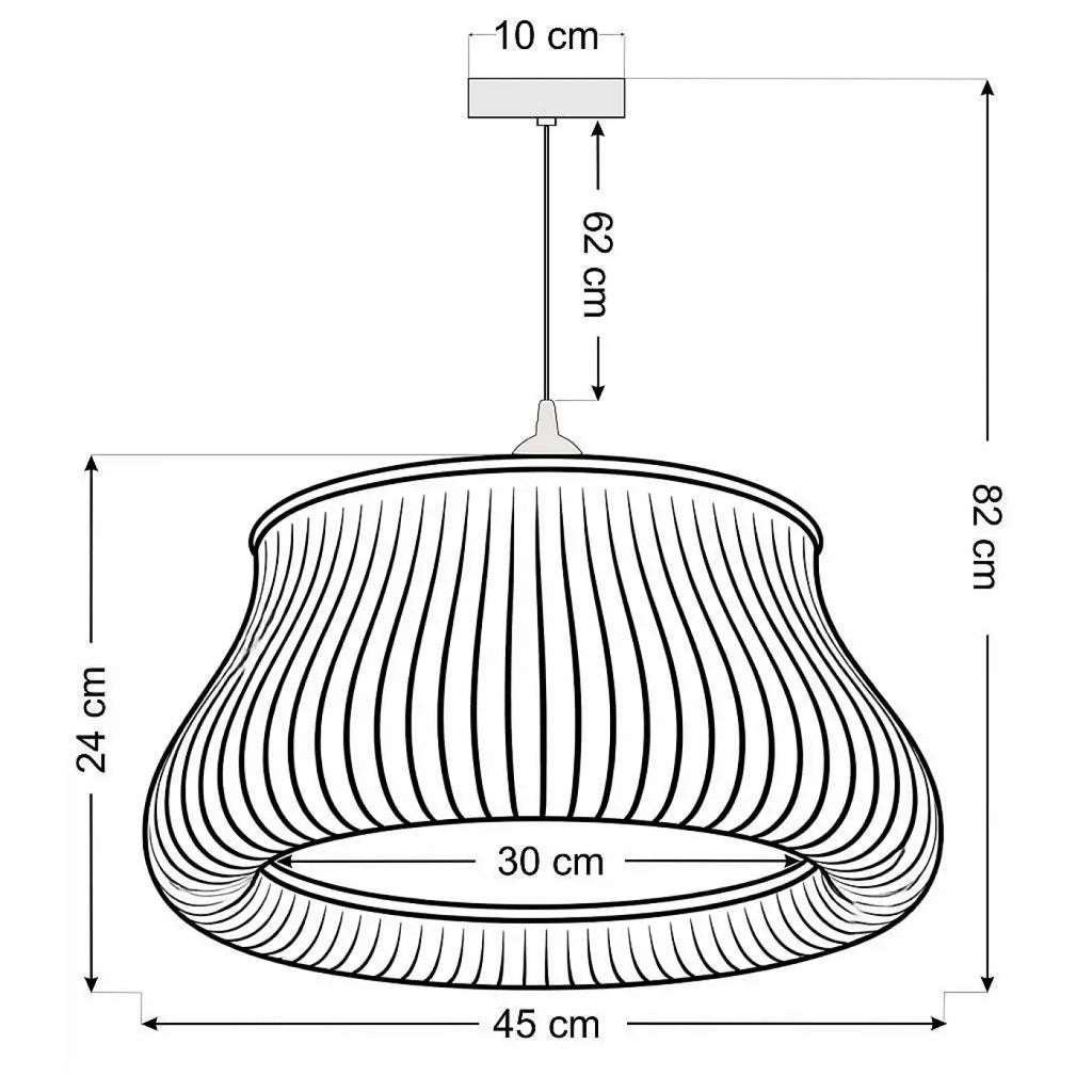 Suspension Luminaire | OBLO (Gris Clair)