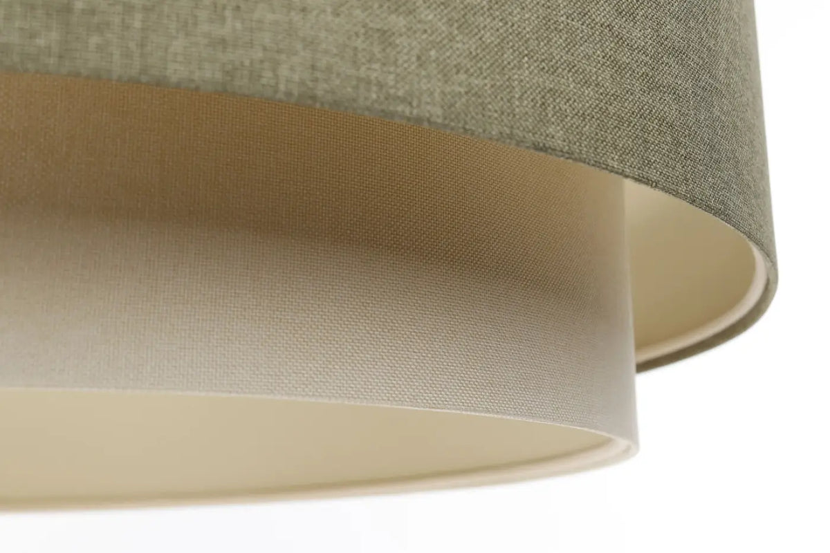 Suspension Luminaire | DOBLO BOHO ELEGANT (Gris Vert/ Ecru/ Blanc Crème)
