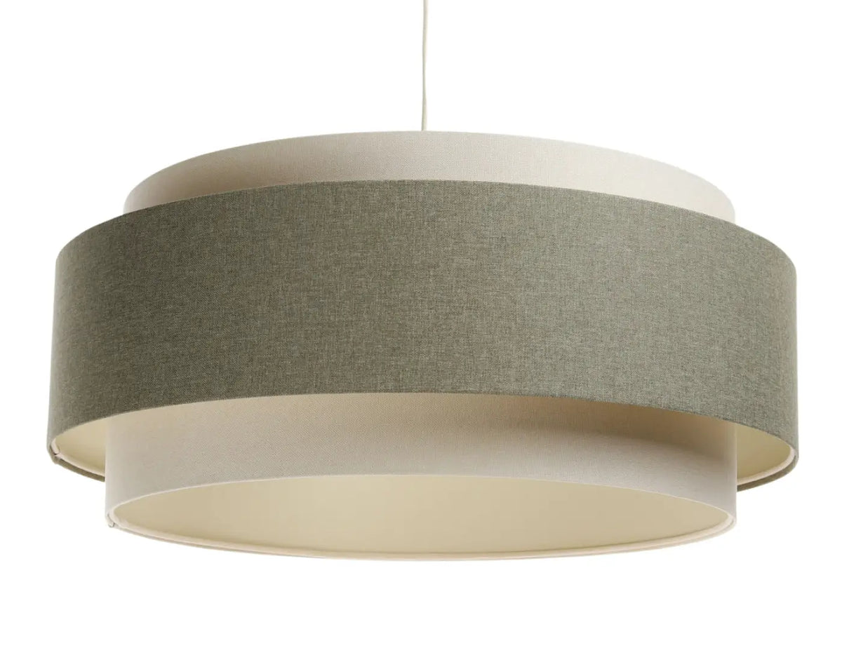 Suspension Luminaire | DOBLO BOHO ELEGANT (Gris Vert/ Ecru/ Blanc Crème)