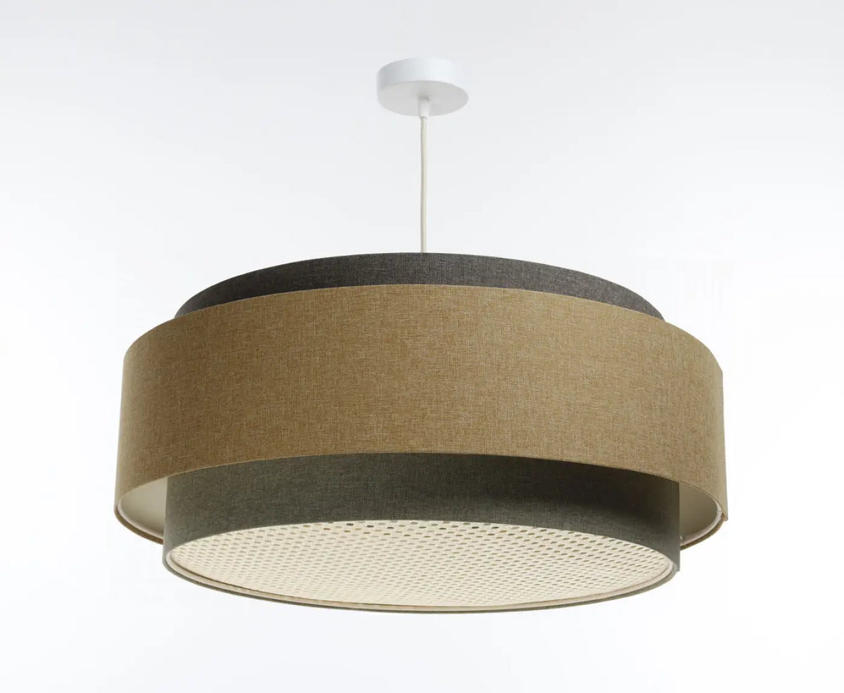 Suspension Luminaire | DOBLO BOHO ELEGANT (Gris Vert/ Caramel/ Ecru/Graphite)