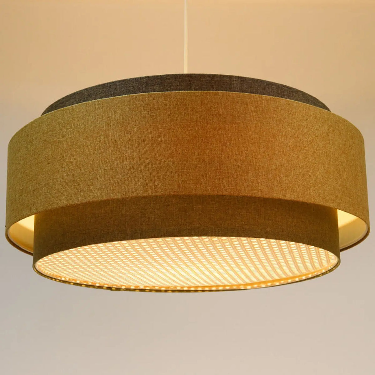 Suspension Luminaire | DOBLO BOHO ELEGANT (Gris Vert/ Caramel/ Ecru/Graphite)