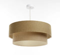 Suspension Luminaire | DUO BOHO ELEGANT (Marron/Beige/Ecru)