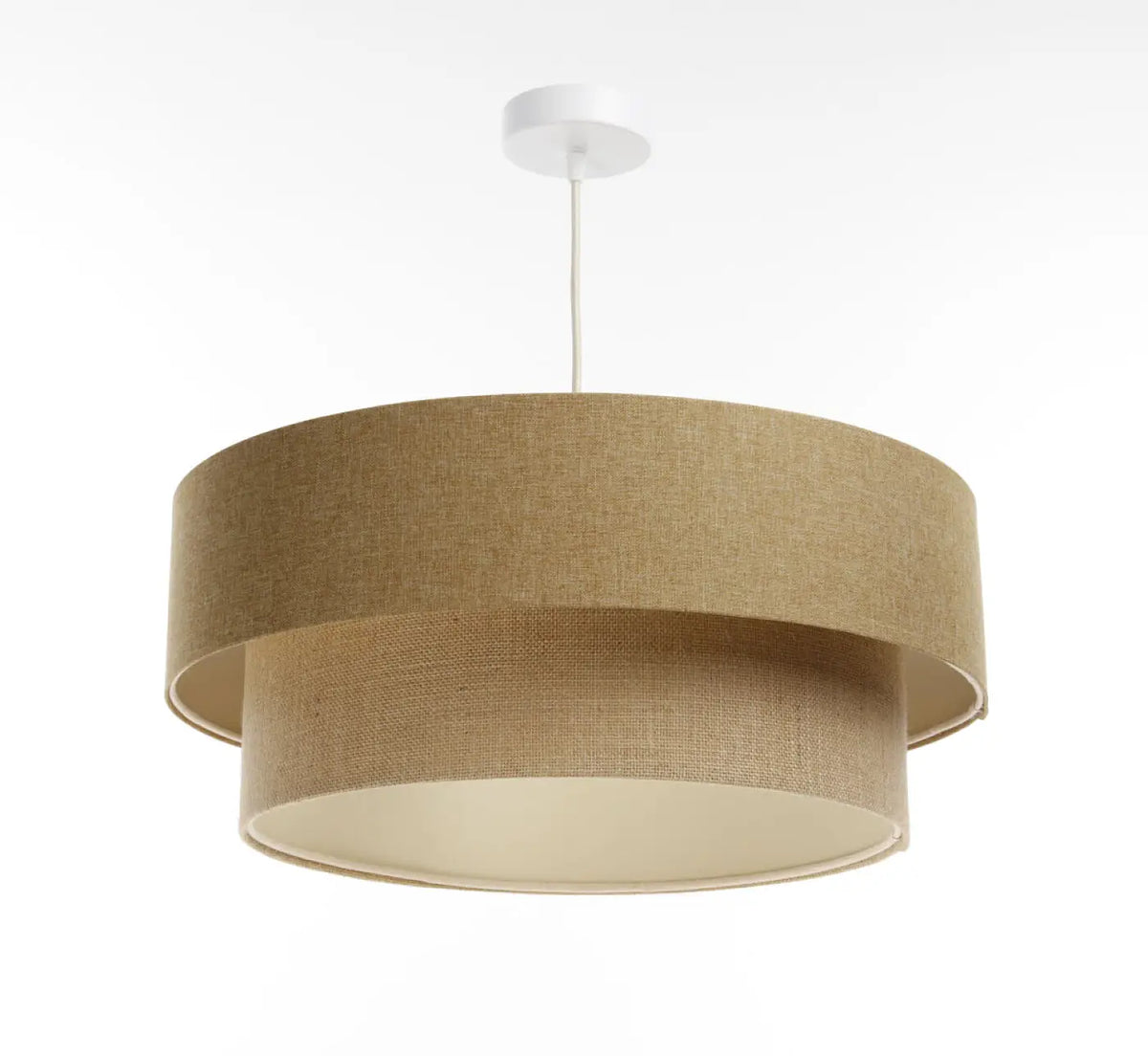 Suspension Luminaire | DUO BOHO ELEGANT (Marron/Beige/Ecru)