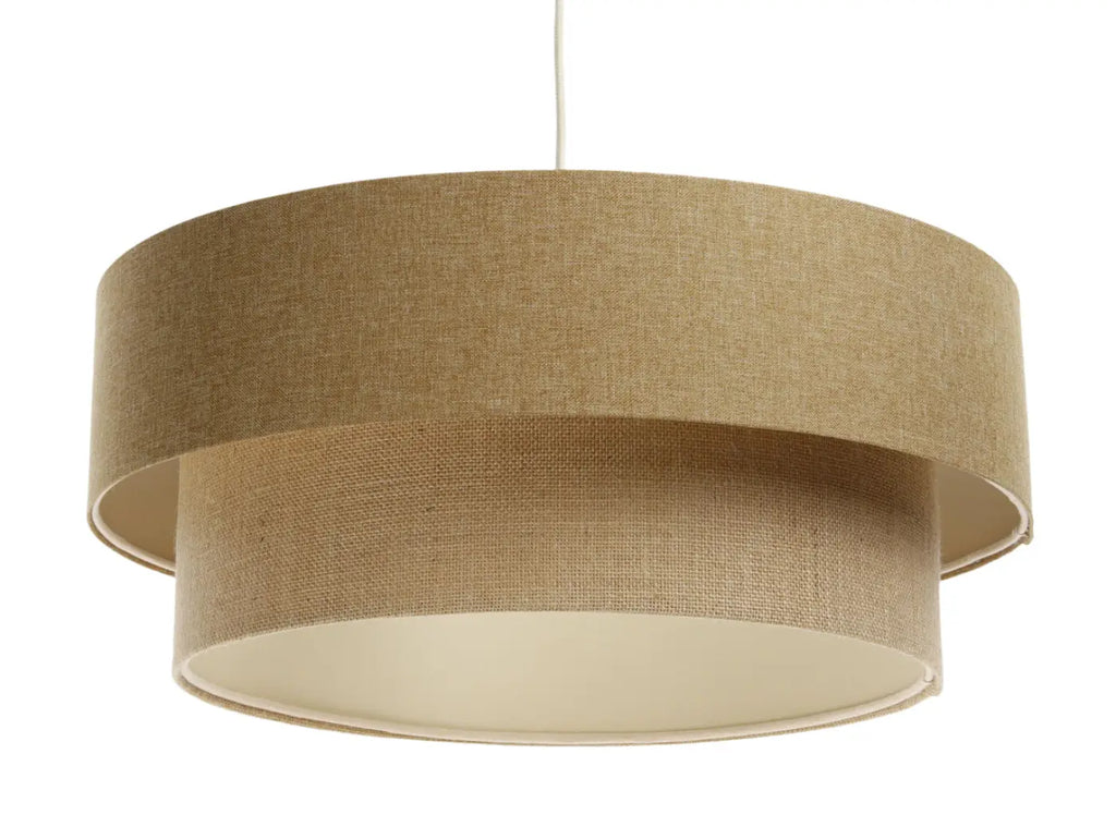 Suspension Luminaire | DUO BOHO ELEGANT (Marron/Beige/Ecru)