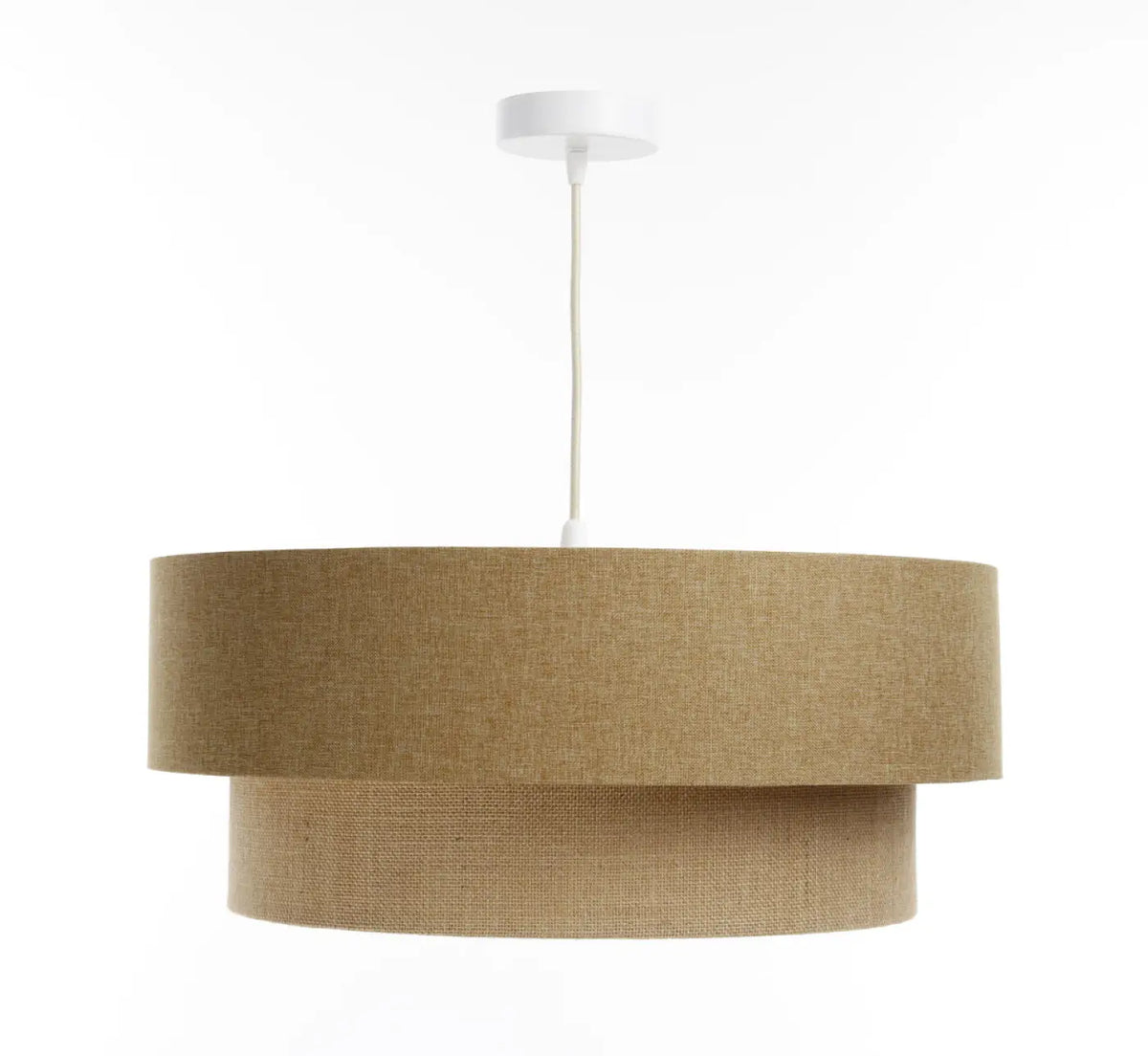 Suspension Luminaire | DUO BOHO ELEGANT (Marron/Beige/Ecru)