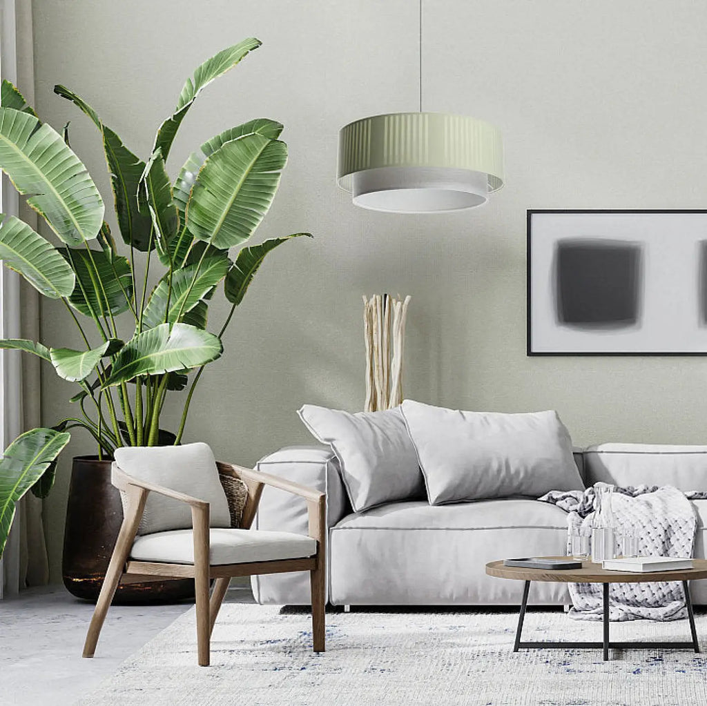 Suspension Luminaire | DUO LAMI LINE (Menthe/Gris)