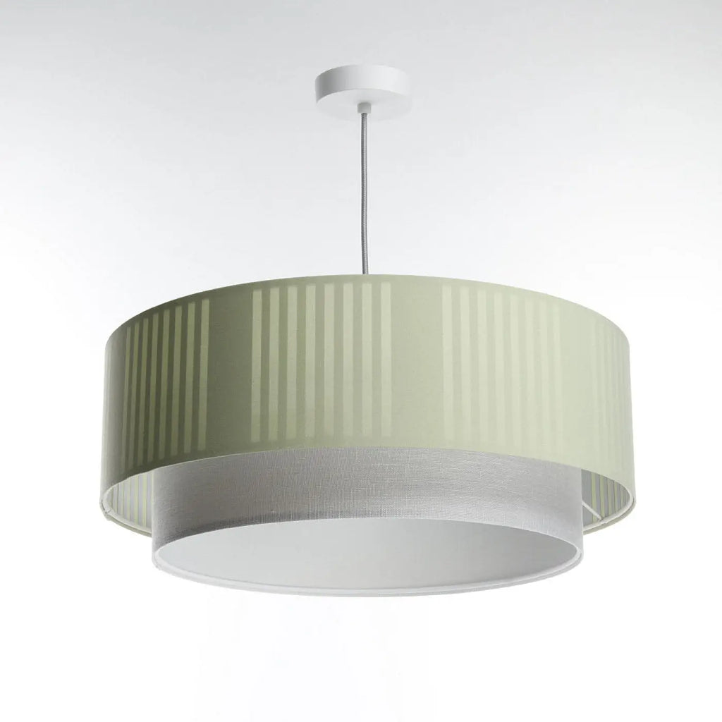 Suspension Luminaire | DUO LAMI LINE (Menthe/Gris)
