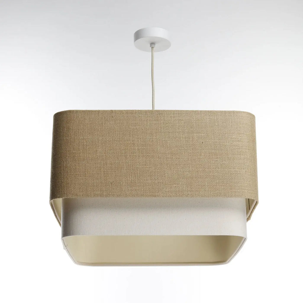 Suspension Luminaire | KWADRO DUO (Beige/Crème)