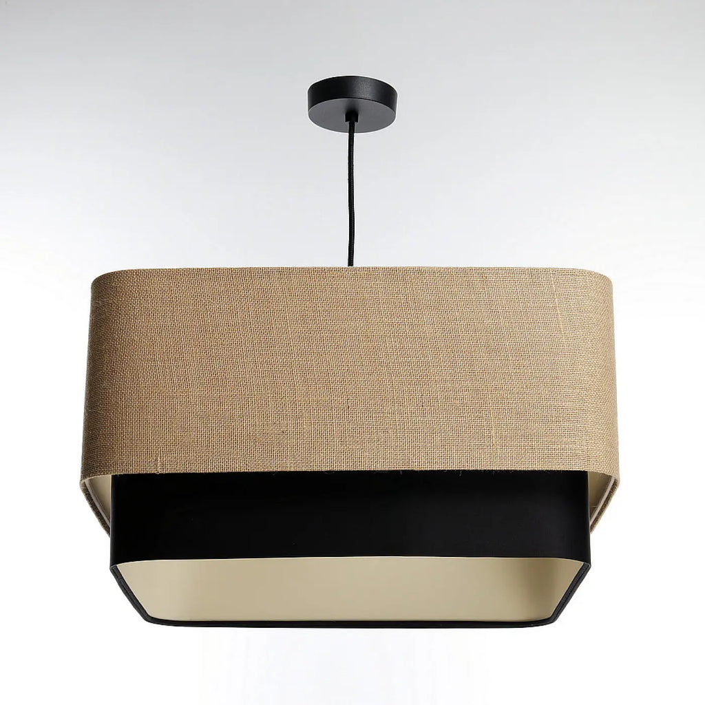 Suspension Luminaire | KWADRO DUO (Beige/Noir)