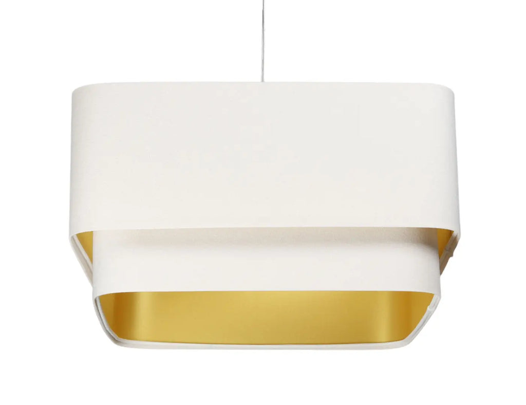 Suspension Luminaire | KWADRO DUO VELOUR (Blanc)