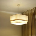 Suspension Luminaire | KWADRO DUO VELOUR (Blanc)