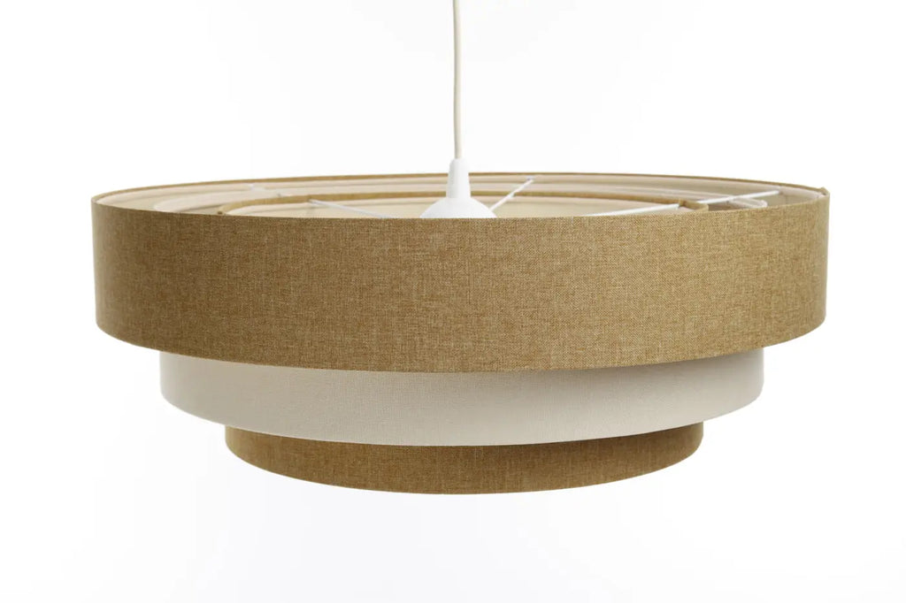 Suspension Luminaire | TRINITI BOHO ELEGANT (Moutarde/Crème/Ecru)