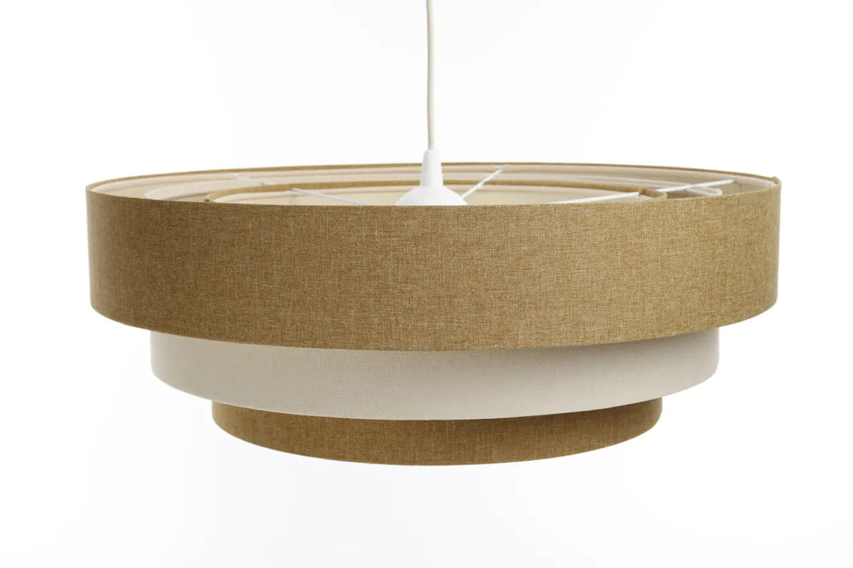 Suspension Luminaire | TRINITI BOHO ELEGANT (Moutarde/Crème/Ecru)