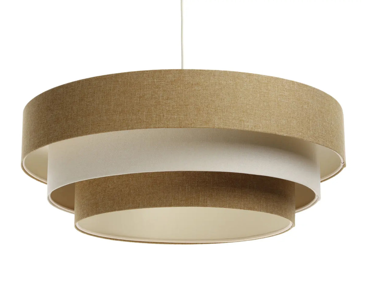 Suspension Luminaire | TRINITI BOHO ELEGANT (Moutarde/Crème/Ecru)