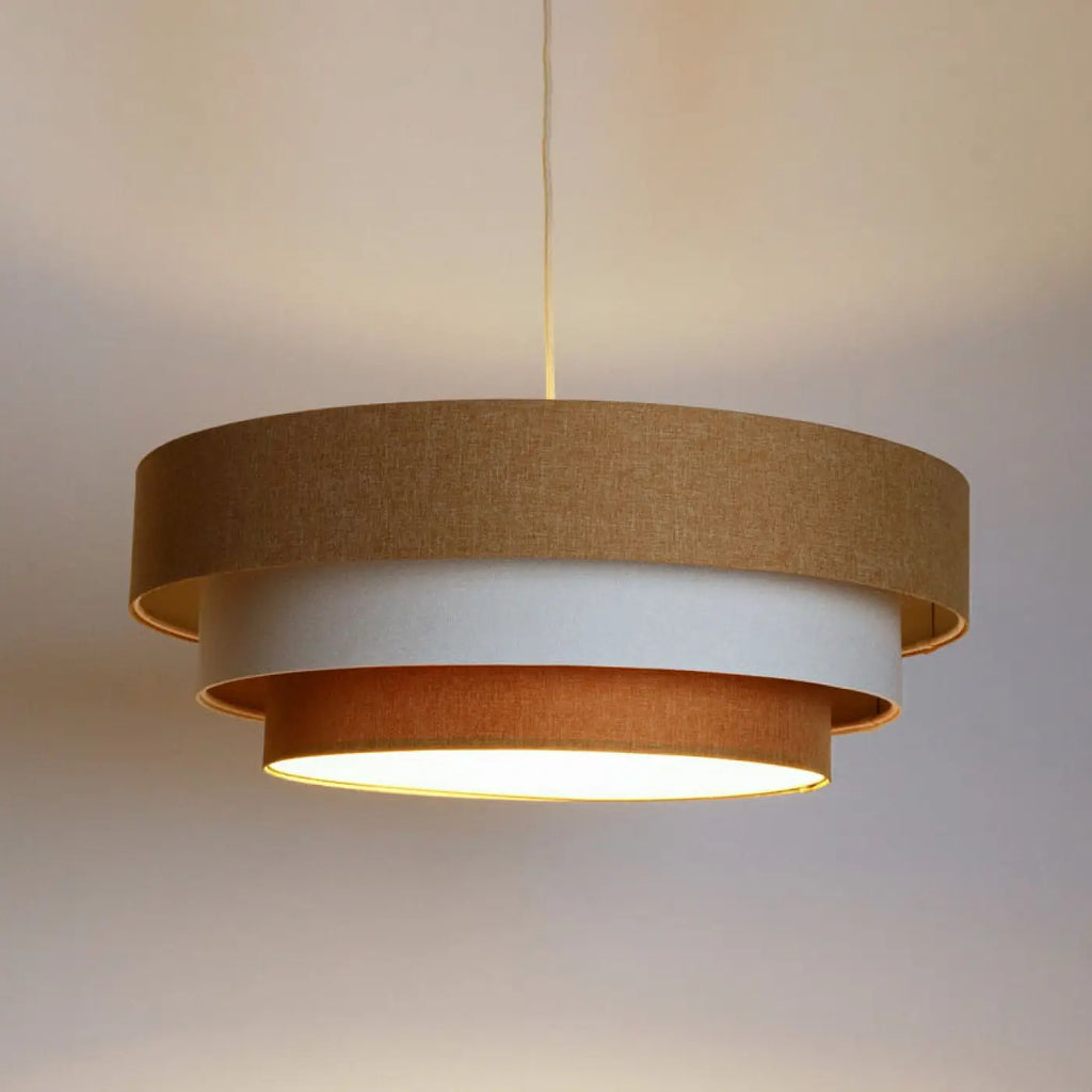 Suspension Luminaire | TRINITI BOHO ELEGANT (Moutarde/Crème/Ecru)