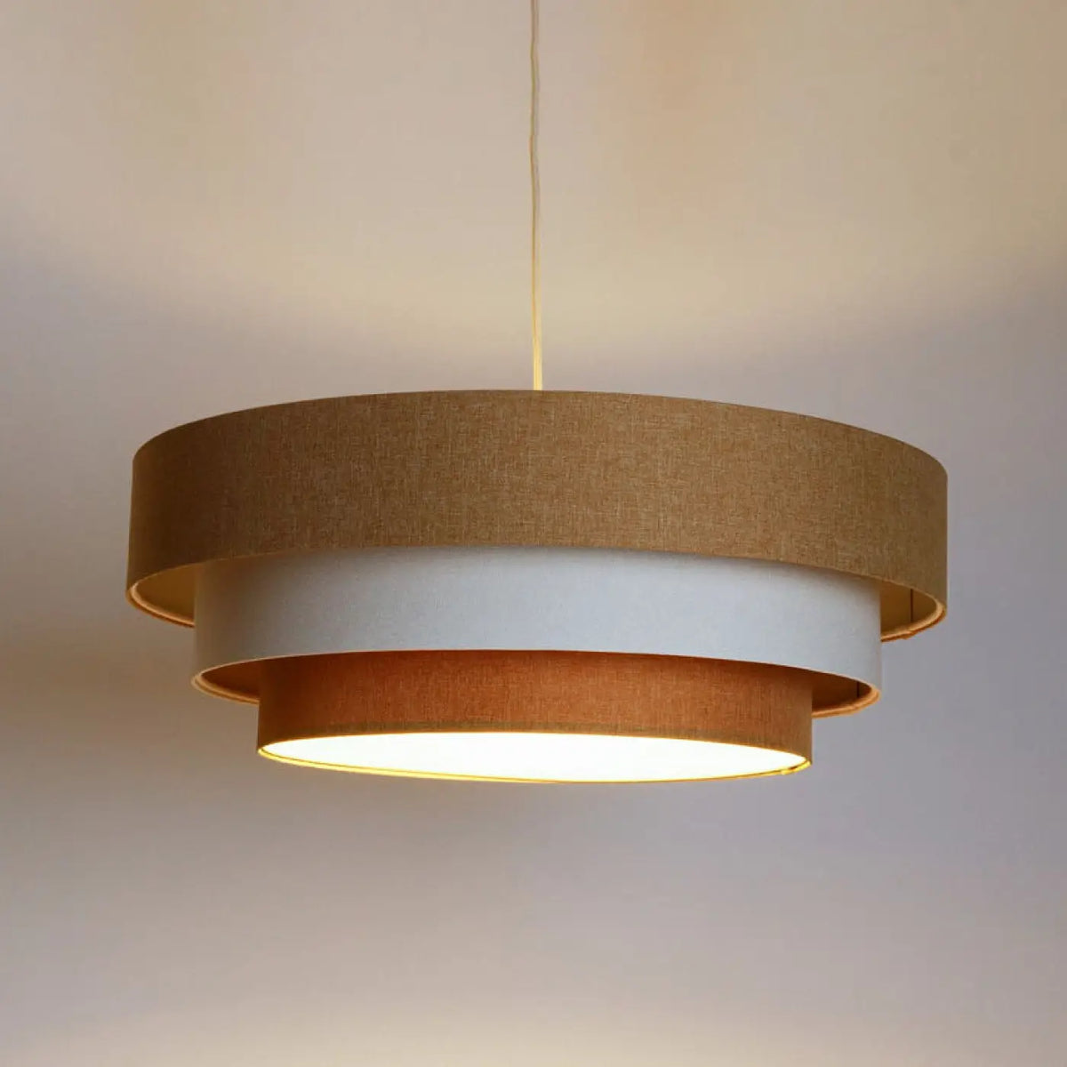 Suspension Luminaire | TRINITI BOHO ELEGANT (Moutarde/Crème/Ecru)