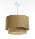 Suspension Luminaire | DUO BOHO ELEGANT (Moutarde/Beige/Ecru)