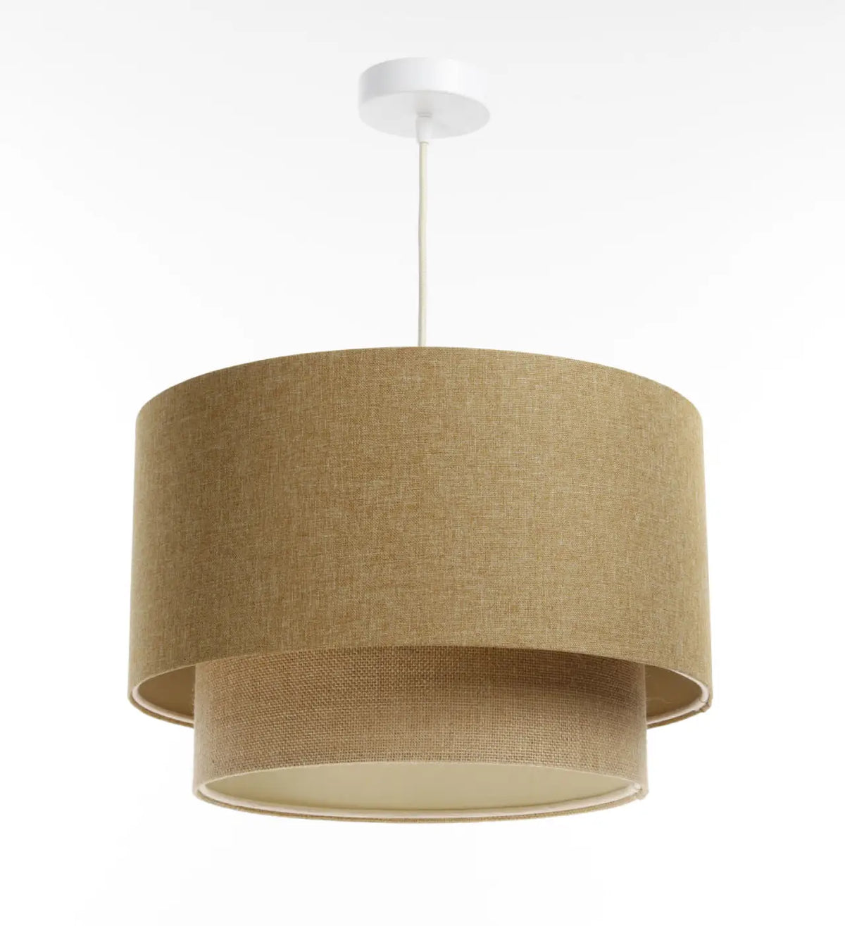 Suspension Luminaire | DUO BOHO ELEGANT (Moutarde/Beige/Ecru)