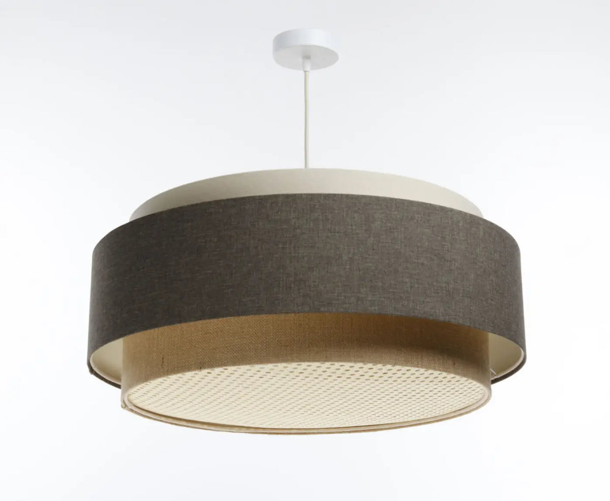 Suspension Luminaire | DOBLO BOHO ELEGANT (Beige/ Graphite/ Ecru)